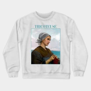 Knitter by Bouguereau Crewneck Sweatshirt